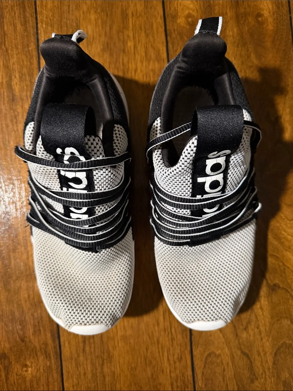 adidas Black & White Knit Runner Sneakers